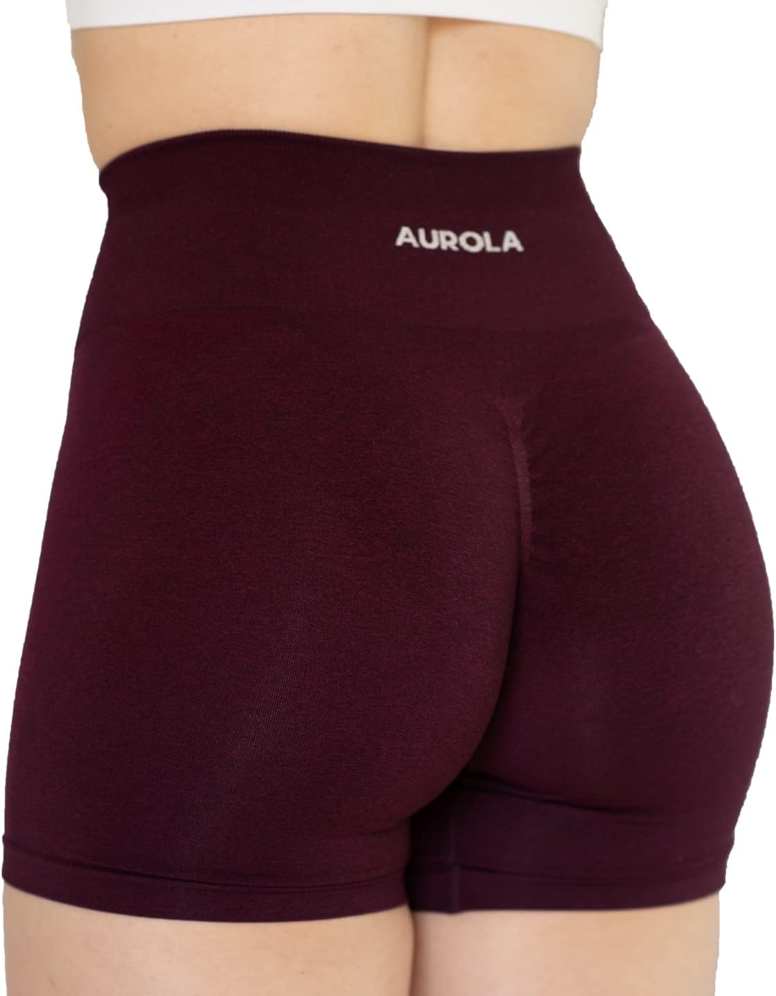 AUROLAIntensify Workout Shorts for Women Seamless Scrunch Short Gym Yoga Running Sport Active Exercise Fitness Shorts