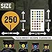 VALUE PLUS 20 Rifle Scope Turret Sticker Sheets- Scope Dope Stickers for Long Range Shooting and Hunting - Turret Tags Fit Most Scope Turrets