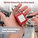 TOKCKYBL Lockout Tagout Locks Set | 10 Red OSHA-Compliant Safety Padlocks with 2 Keys Each | Keyed Different Loto Locks for Electrical, Industrial, & Machinery Lockout Tag Out Kits