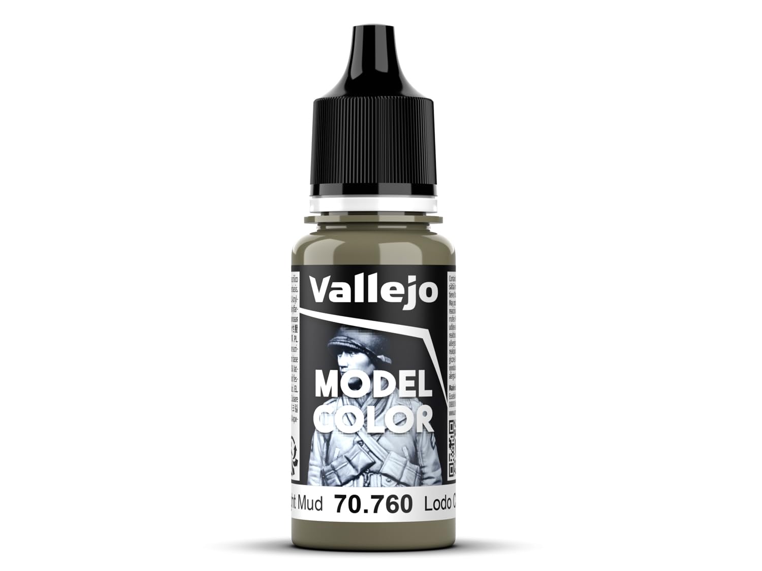 AV Vallejo Model Color 18ml - Light Mud, Brown, 1 ml (Pack of 1)