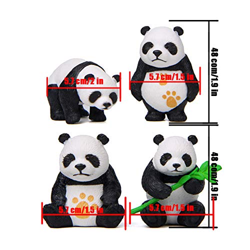 Panda Ornamento in PVC Decorazione per Torta per