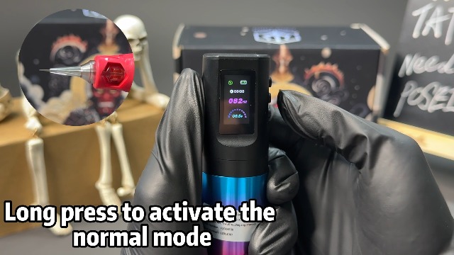 POSEIDON Wireless Rotary Tattoo Machine Kit with 20 Tattoo