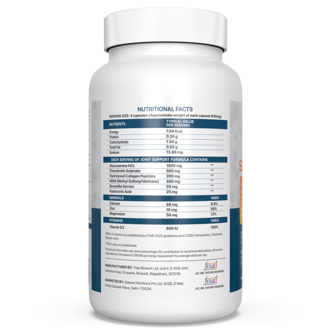 Nature’s Island Glucosamine Capsules support joints, cartilage & muscles with Glucosamine 1500mg, Chondroitin, MSM, Collagen, Calcium & D3. Relieves joint pain & boosts mobility, 120 capsules. — Amazon image 8
