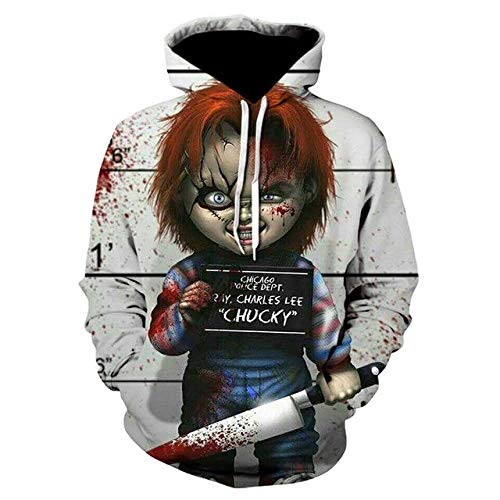 Sudadera con Capucha 3D Recién Llegado, Personaje De Juego De Películas De Terror, 3D Impreso, Sudaderas con Capucha De Moda para Hombres