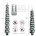 MUMCHASI 4 Pcs Flameless Taper Candles, Christmas Tree Candles with Remote, Battery Operated Candlesticks, Flickering LED Window Candlelights Real Wax Christmas Candlesticks H9.45,11.4”Green