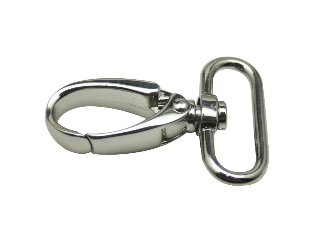 .Generic Silvery 1.25'' Inside Diameter Oval Ring Lobster Clasp Claw Pack of 8