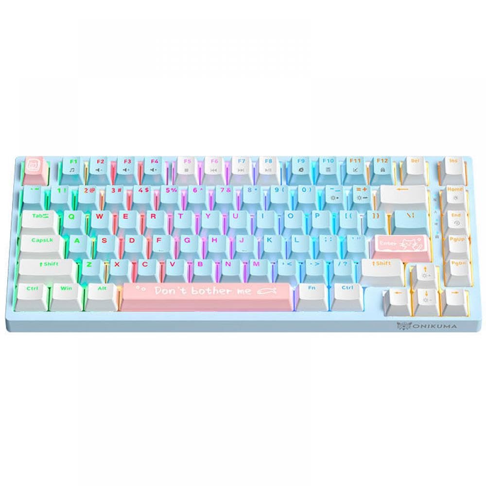 SUMREDA G38 RGB Mechanical Keyboard connected via Type-C cable