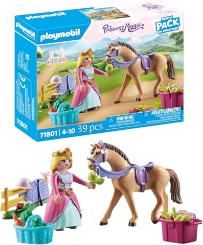 PLAYMOBIL | Princess Magic | Prinzessin mit Pferd | Prinzessinnenspielzeug | Spielzeug für Kinder ab 4 Jahren | 71801