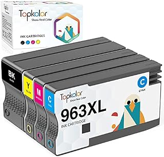 Topkolor Compatible 963XL Ink Cartridges for HP 963 XL for HP OfficeJet Pro 9010 9020 series HP Officejet Pro 9010 9012 9014 9015 9016 9018 9019 9020 9022 Printer4-Pack