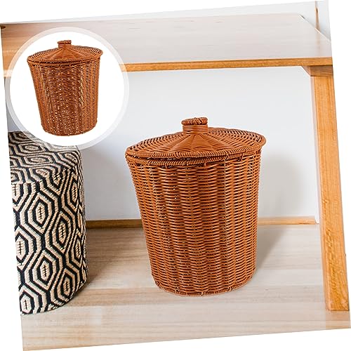 Caneca de basura YARNOW con tapa 9.2x9.2x11 pulgadas miniatura 3