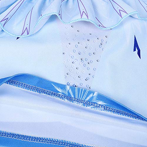 Jurebecia Princess Two Piece Swimsuit for Girls Ruffle Sleeve Bathing Swimwear Baby Girls Takini 2-10 Years4