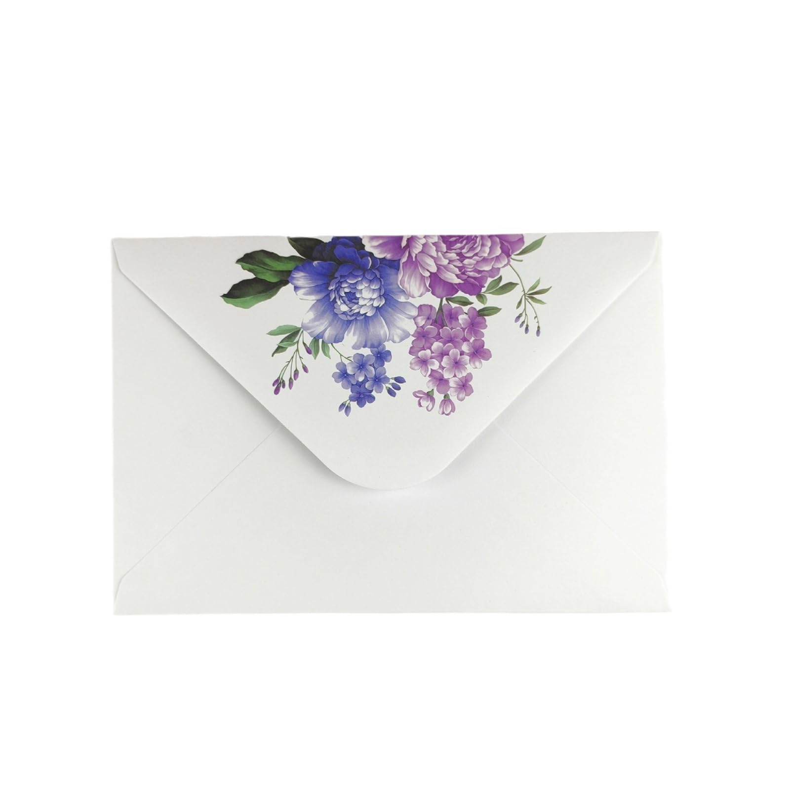 De 100 enveloppes de papeterie florales délicates Fermeture adhésive Idéal pour les invitations de mariage et les occasions spéciales Enveloppe florale