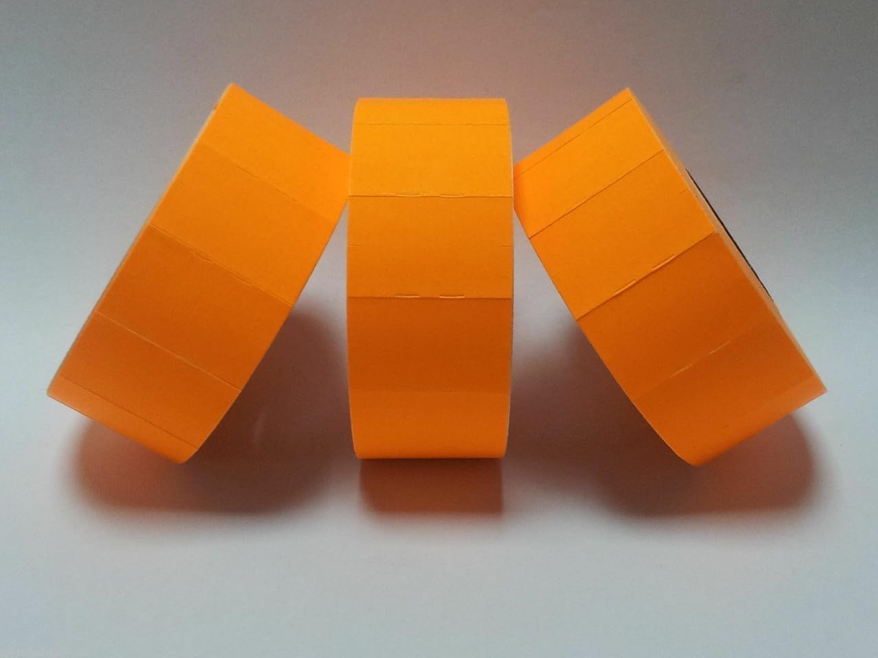 JIO CT7 26 x16 mm Price Gun Label- Printed 'Fl. Orange' Stickers Tags, Compatible with Avery, sato, Puma, Lynx, motex & Many More Price Gun Refill for Retail Shop and Tagging | 10-Rolls