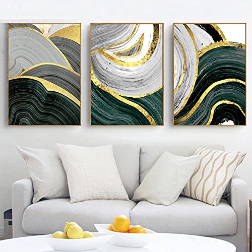 Peinture d'impression abstraite de luxe léger 60x90cm toile murale salon