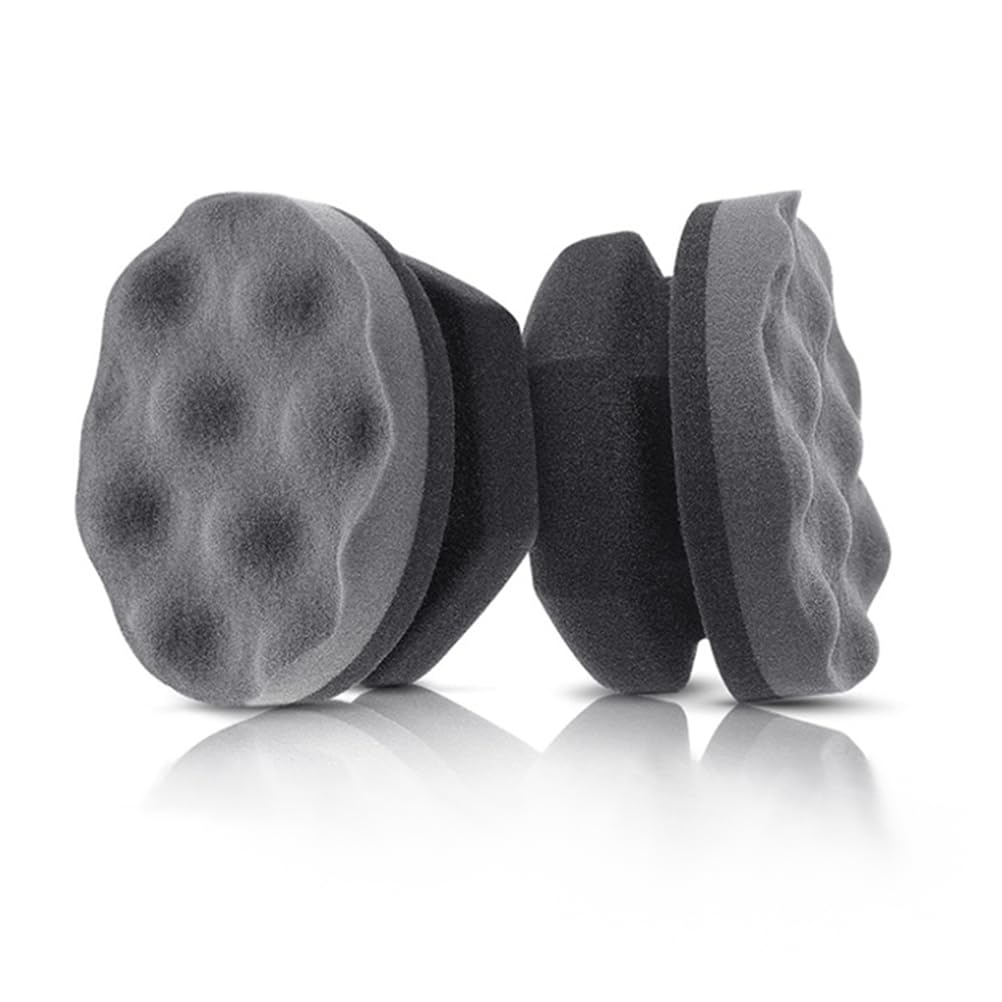 YUMIHAN2 Pack Large Tire Shine Applicator Pad, Durable and Reusable Hex-Grip Tire Dressing Applicator Pad for Applying Tire Shine
