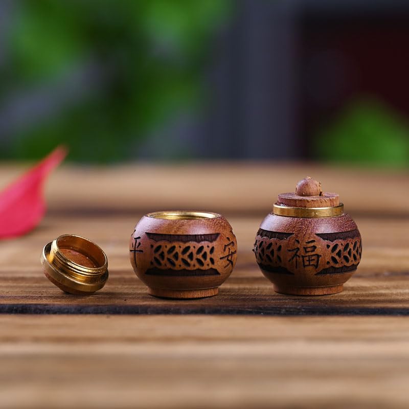 4 piezas mini botellas de madera talladas a mano miniatura 4