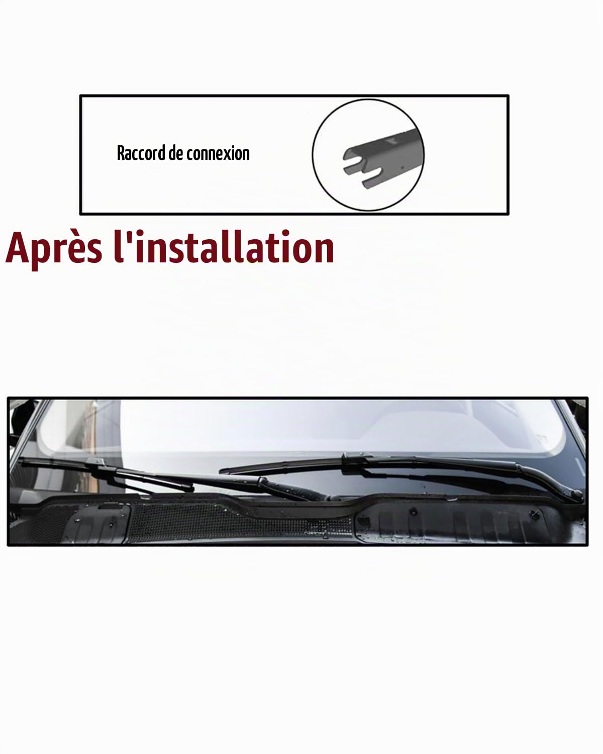 Essuie-glaces MOZbatte pour Toyota C-HR CHR 2016-2023, jeu avant et arrière, 66 cm + 41 cm + 36 cm, conduite à gauche, remplacement