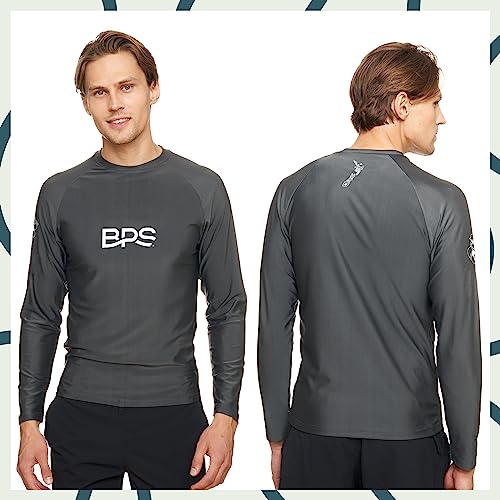 BPS Rashguard for Men Long Sleeve Short Sleeve Rash Guard Sun Protection Shirt UPF Quick Dry Men’s Swim Shirt Fishing Surfing3