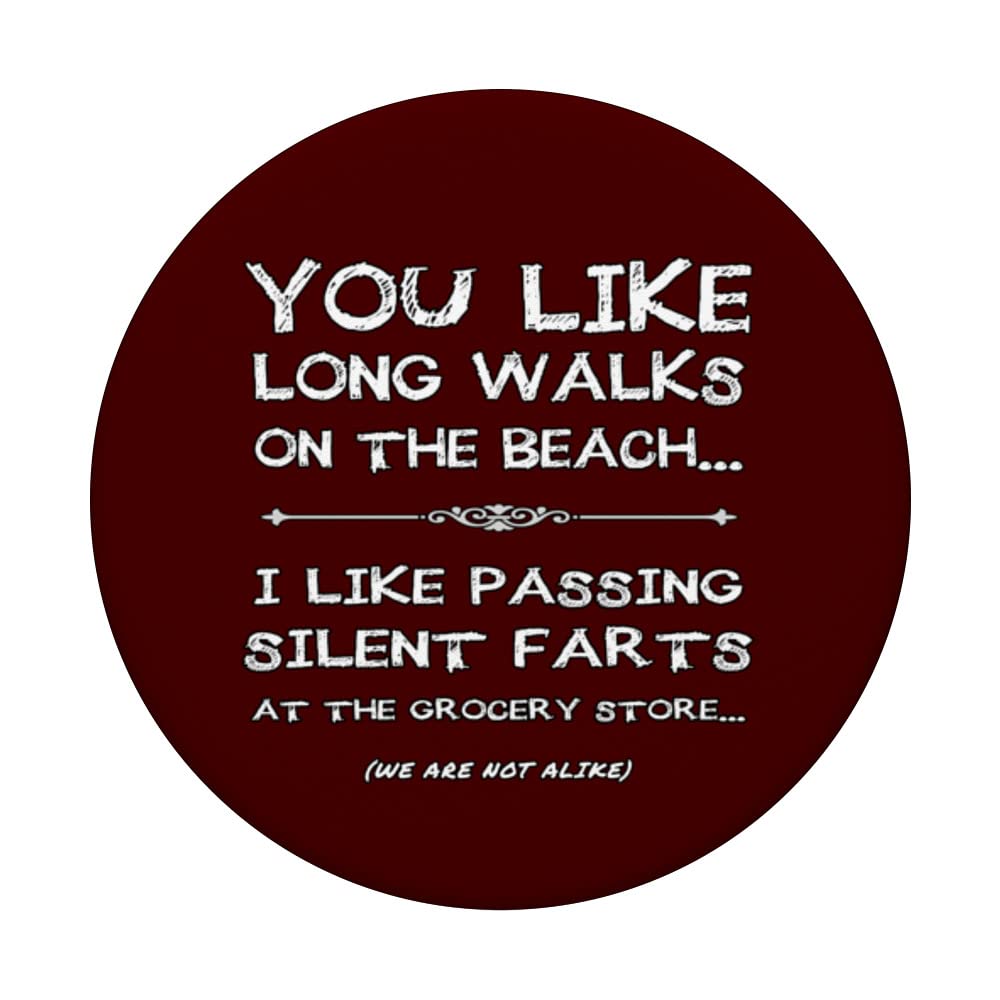 Funny Dad Humor Jokes Hilarious Silent Farts Joke Dark Fart PopSockets Swappable PopGrip, Black - Image 3