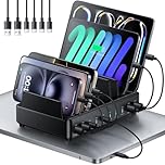 Rocoren 400W Charging Station USB Multiple Devices Charger Station Dock, GaN PD100W 10 Ports Laptop USB C Power Hub Charger for MacBook Pro, iPad, iPhone Series, Sumsung Galaxy and More, Black