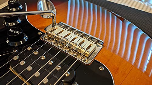 Dopro Solid Brass Guitar Bridge Saddles Brass Saddle 10.5mm for Stratocaster or Telecaster