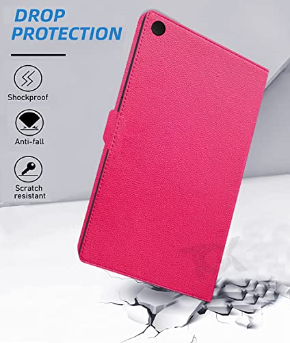 Image of TGK Executive Adjustable Stand Leather Flip Case Cover for Samsung Galaxy Tab A8 10.5 inch (Executive Pink)