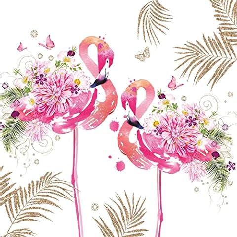 Kaxilu Biodegradable Flamingo Napkins, 20 Pack Cover