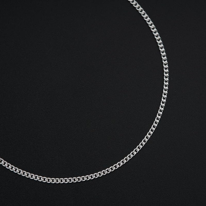 Image of Aadyaa 92.5 Silver Necklace for Men | Unisex Silver Chain | Gifts for Men & Women
