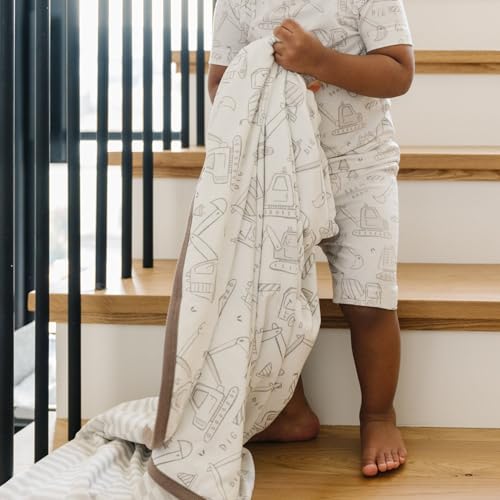 Image of Copper Pearl Jumbo 3-Layer Baby Blanket: Soft Baby Quilts for Boys and Girls | Breathable, Cozy, Toddler Blanket | Baby Quilt for Newborns | 46x46 Premium Polyester /Rayon | Gage