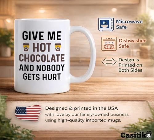 Taza divertida para chocolate caliente 11 oz miniatura 3