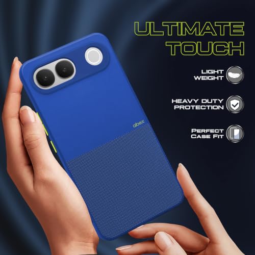 Image of AIBEX Premium Back Cover Case Compatible for Vivo S2 5G | Scratch & Drop Tested Shockproof Matte Texture Case with Soft Microfibre Lining | Slim Fit Cover Anti-Scratch - Blaue