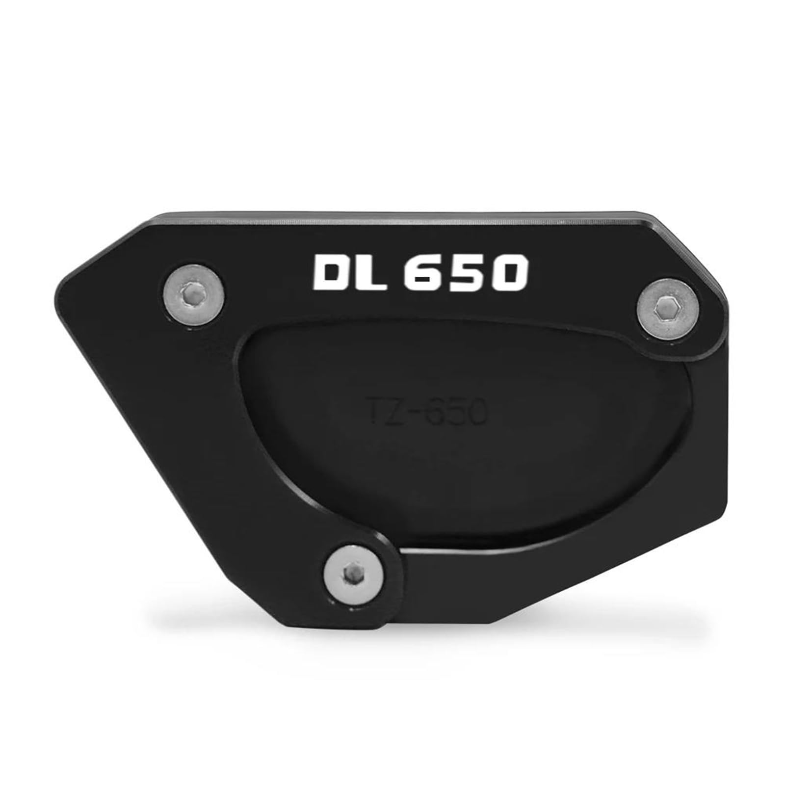 Motorcycle Support Stand Plate for V-Strom 650 /XT VSTROM Dl650 DL650 V Strom 650 2004-2023 Motorcycle Accessories Side Bracket Enlarged Bracket Plate Pad(Black,DL650)