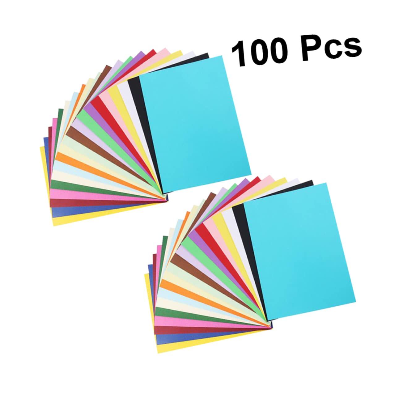 Papier Cartonné Coloré A4 100 Pièces Épais pour Dessin et DIY