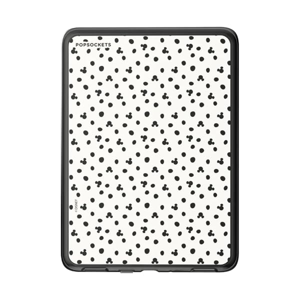 Image of PopSockets Kindle Paperwhite 12th Gen MagSafe Case- Mickey Dots White | Pair with PopGrip for MagSafe, 2024 /25, 7 inchin, E-Reader, Disney, Mickey Mouse, Minnie, Phone, Women