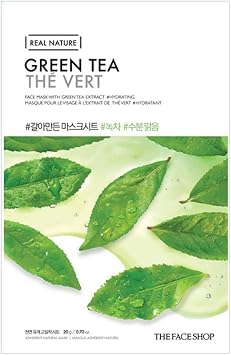 The Face Shop - Real Nature - Green Tea Face Mask Sheet - refreshed and revitalized 1 pack - 20 g