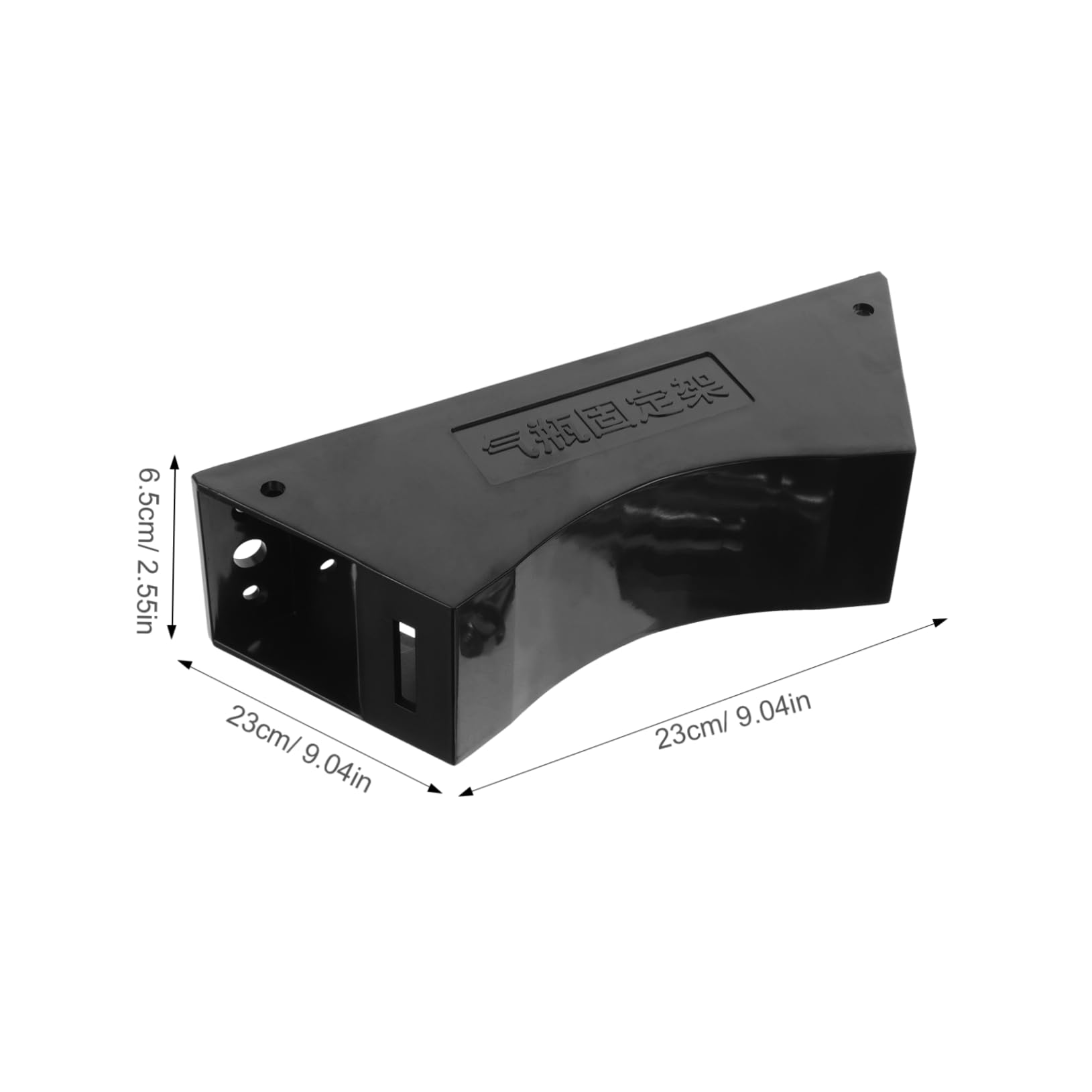 OKUMEYR Gas Bottle Holder Wall Mount Cylinder Bracket Wall Mounted Cylinder Bracket Propane Tank Stand Propane Gas Cylinder Propane Tank Mount Wall Gas Cylinder Bracket Black Polyester