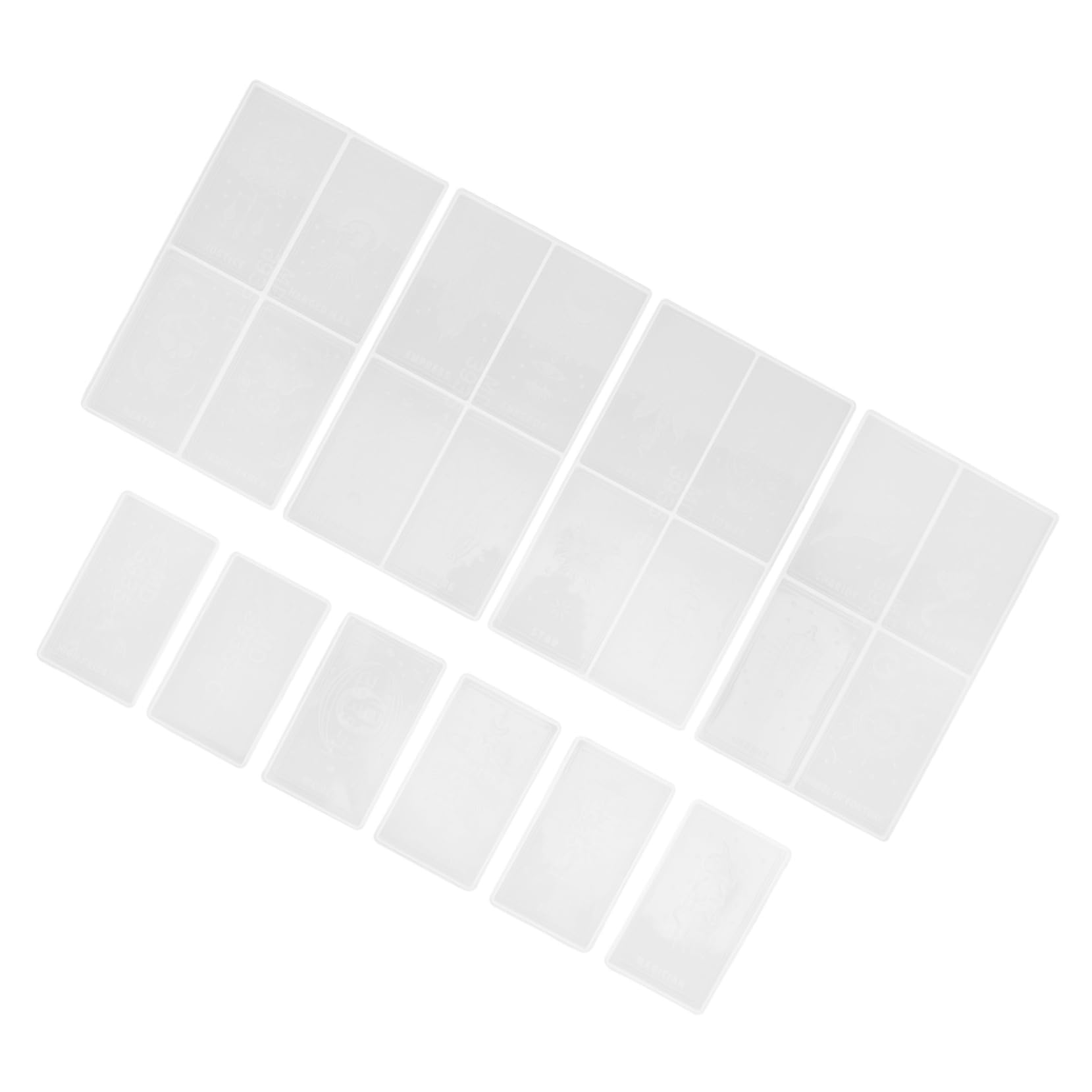 Moule à Couler pour Tarot en Silicone Blanc, 1 Lot