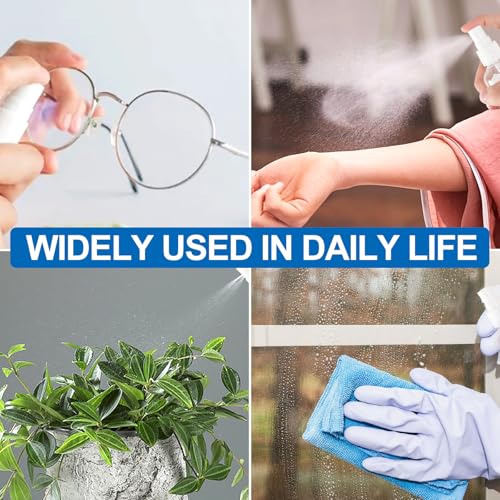 Redamancy 4 x 100ml Sprühflasche Klein, Zerstäuber Sprühflasche Leer, kleine Sprühflaschen zum Befüllen, Tragbares Reiseflaschen Set mit Trichter, für Parfüm, Wasser, Alkohol