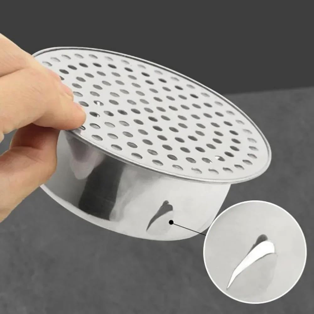 Tapón de drenaje de acero inoxidable 304 para baño y uso al aire libre, cubierta Plug and Play de alta capacidad para un drenaje eficiente