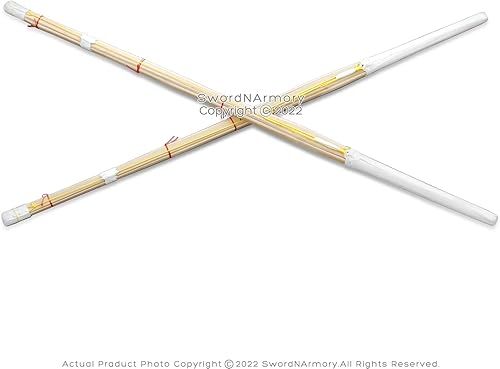 Miniatura 3 de Juego de 2 espadas samurái de entrenamiento de práctica Kendo de 47 pulgadas
