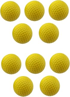 Toddmomy 10 Pcs golf ball driving range professional golf ball foam practice golf balls indoor golf balls foam golf balls outdoor balls high elastic balls training balls practice ball pu