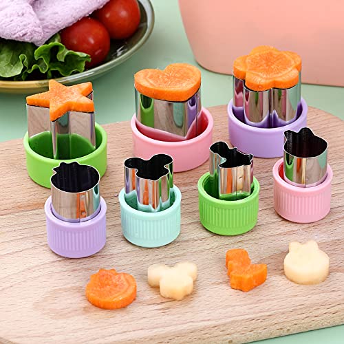 Sandwiches Cookie Cutter Set,Mouse & Dinosaur & Heart & Star Shapes Sandwich Cutters Cookie Cutters Vegetable Cutters-Food Grade Cookie Cutter Stamps Mold Decorate Food For Kids #TOP3