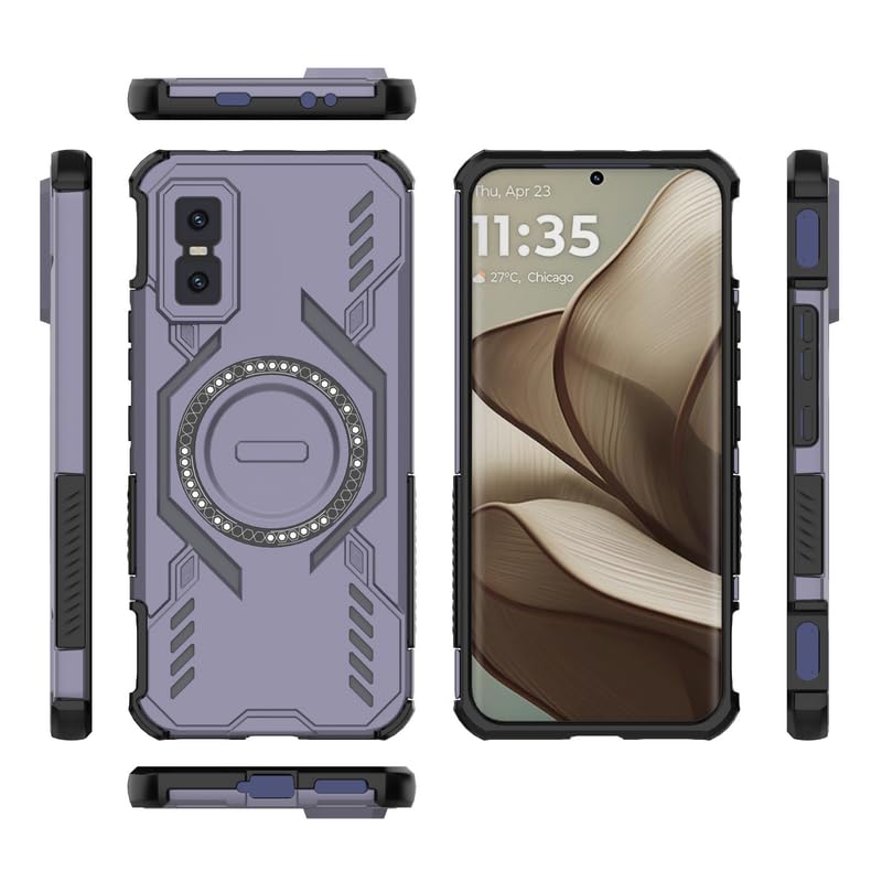 Compatible with Infinix GT 30 5G Case Cover,Compatible with MagSafe,Compatible with Infinix GT30 Pro 5G X6873 X6876 Dissipation Cool Anti-Fall Mobile Phone Cases Purple