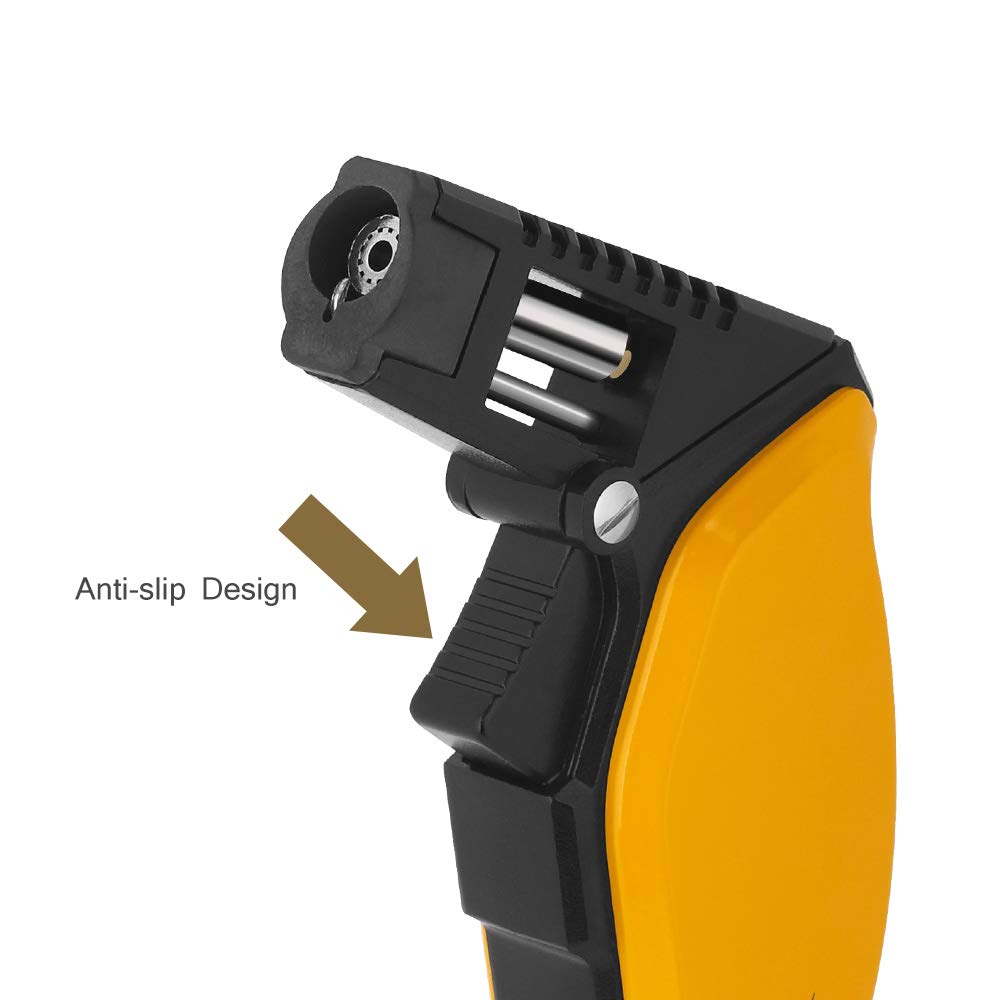PIPITA Juego De regalo Antorcha Mechero,Butano Recargable con llama de chorro individual Mechero, Resistente al viento gas con Encendedors(butano no incluido)