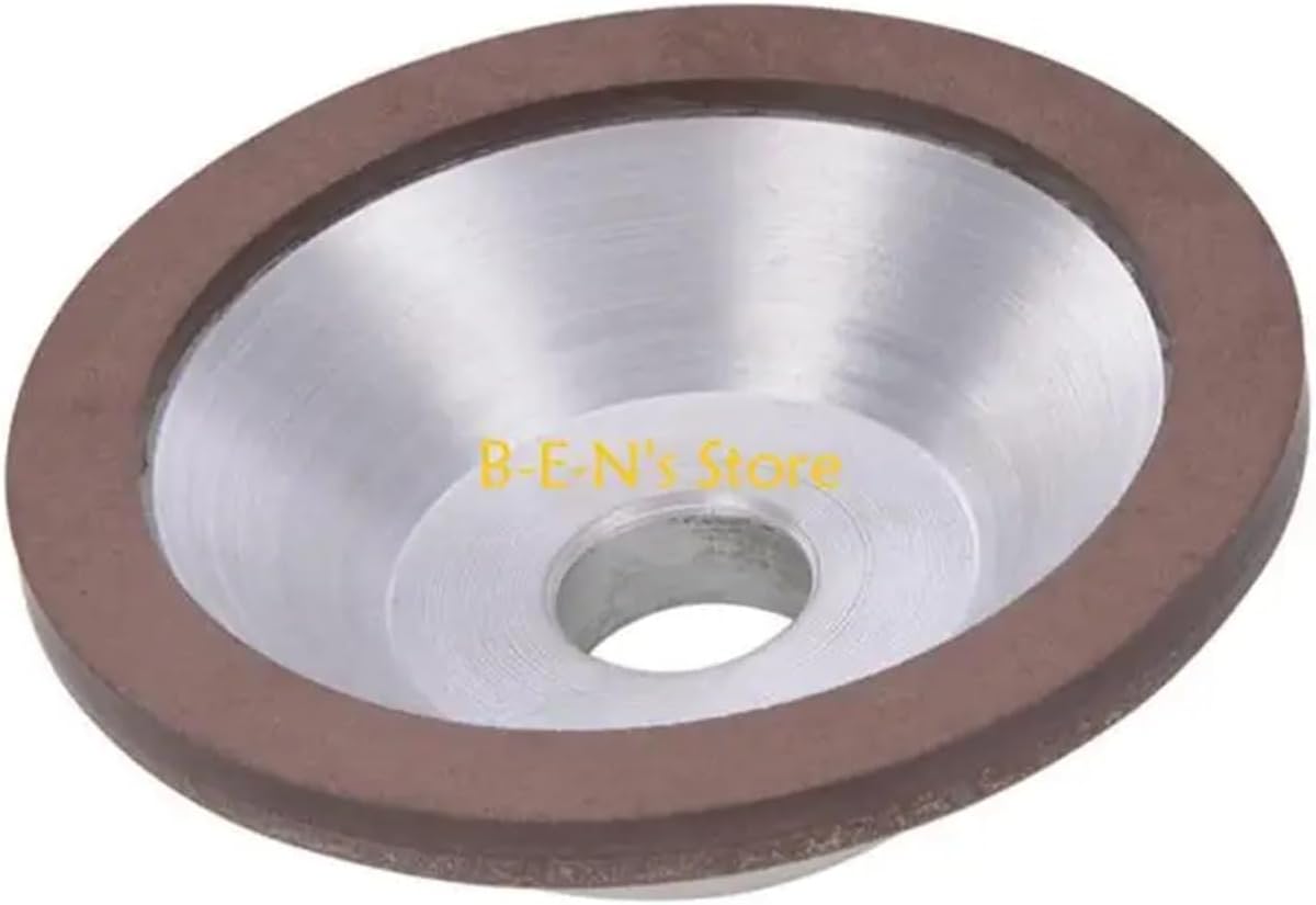 Compatible for Y1AD 180 Grit Metal Coated Concave Cup Shaped Grinding Wheel Grinding Disc Replacement for Carbide Metal Metalworking(10x3mm)