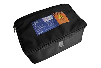 LEVON | Certified UV Sterilizer Disinfection Sanitizer Box |Stainless Steel UV Tube Protector | SS Grid | Insulation Bag for sanitizing Masks Cash Mobile Phone Electronics & Handbag