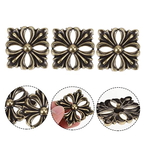 Veemoon 12 Stück Amerikanische Quadratische Griffe Für Küchenschränke Eiserner Filigraner Verbinder Filigrane Reize Masse Knöpfe Für Küchenschränke Zinklegierung Möbel Eisendraht – Bild 5