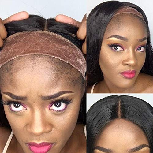 Baruisi 3Pcs Wig Grip Band,Non Slip Adjustable Velvet Wig Headbands for Women ,Keep Wig Secured Hair Band Fasterner