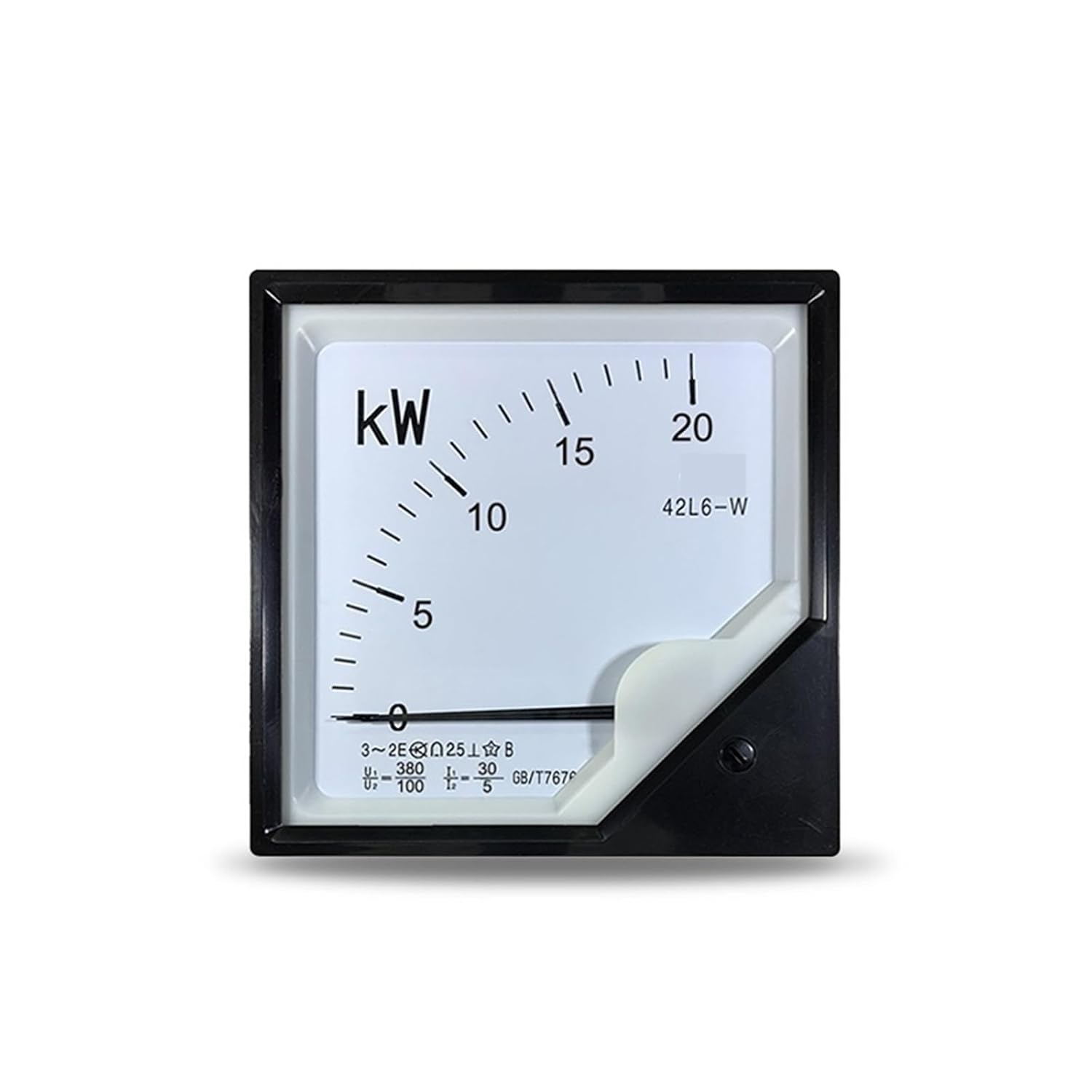 6L2 380V/100V Three-Phase Active Power Meter 10kw 20kw 30kw 60kw 1500kw-5A 80 * 80MM 1Pcs(AC 60KW 100-5A)