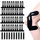 30 Stück Schwarz Precut Kinesiotapes Knie,20 T-Förmige Kinesio Tape + 10 I-Förmige Knietape, Unterstützen Die Muskulatur Beim Sport,Mit Trage Komfort,Wasserfestes Elastisches